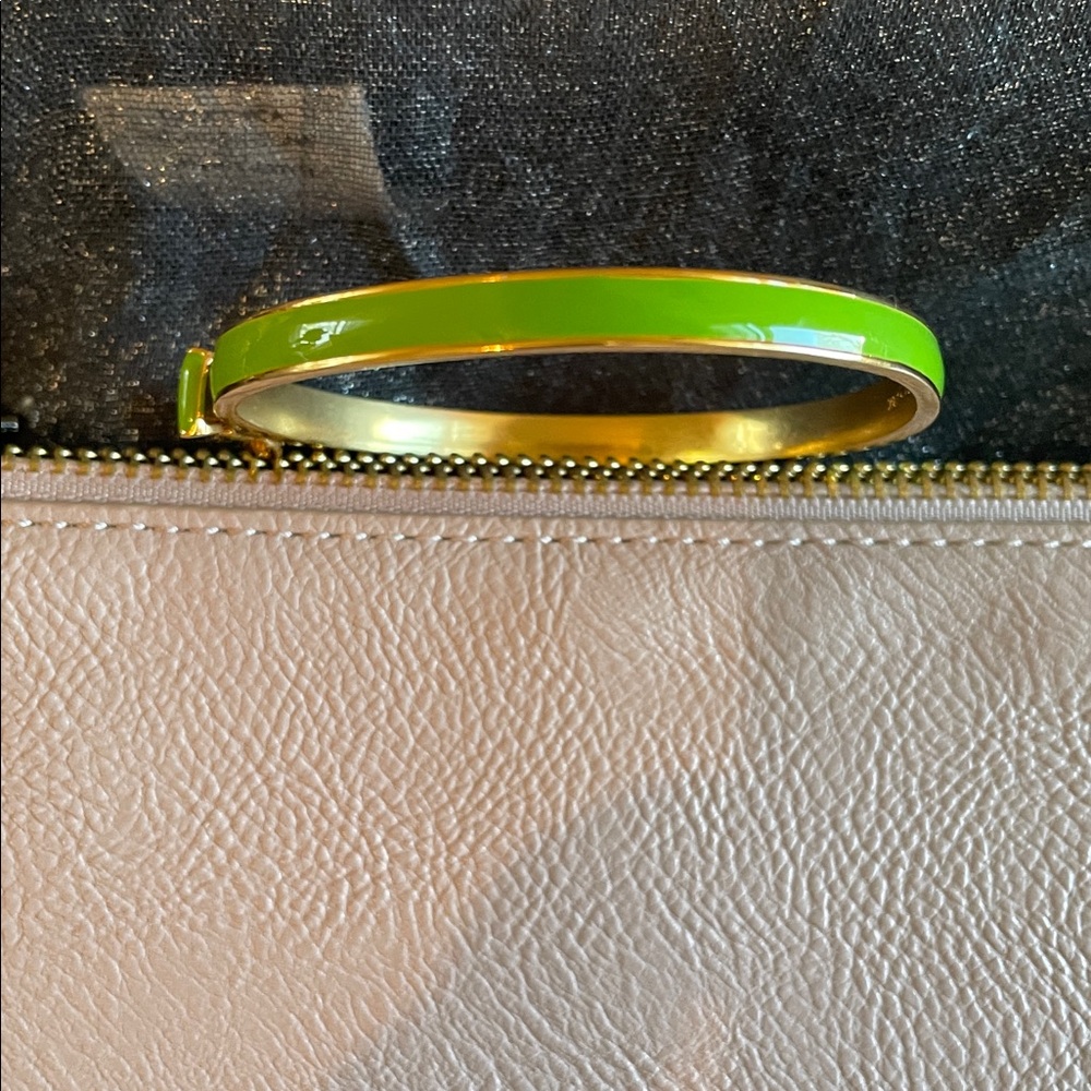 Kate Spade Green  Enamel Bow Bangle Bracelet - Authentic - Picture 8 of 9